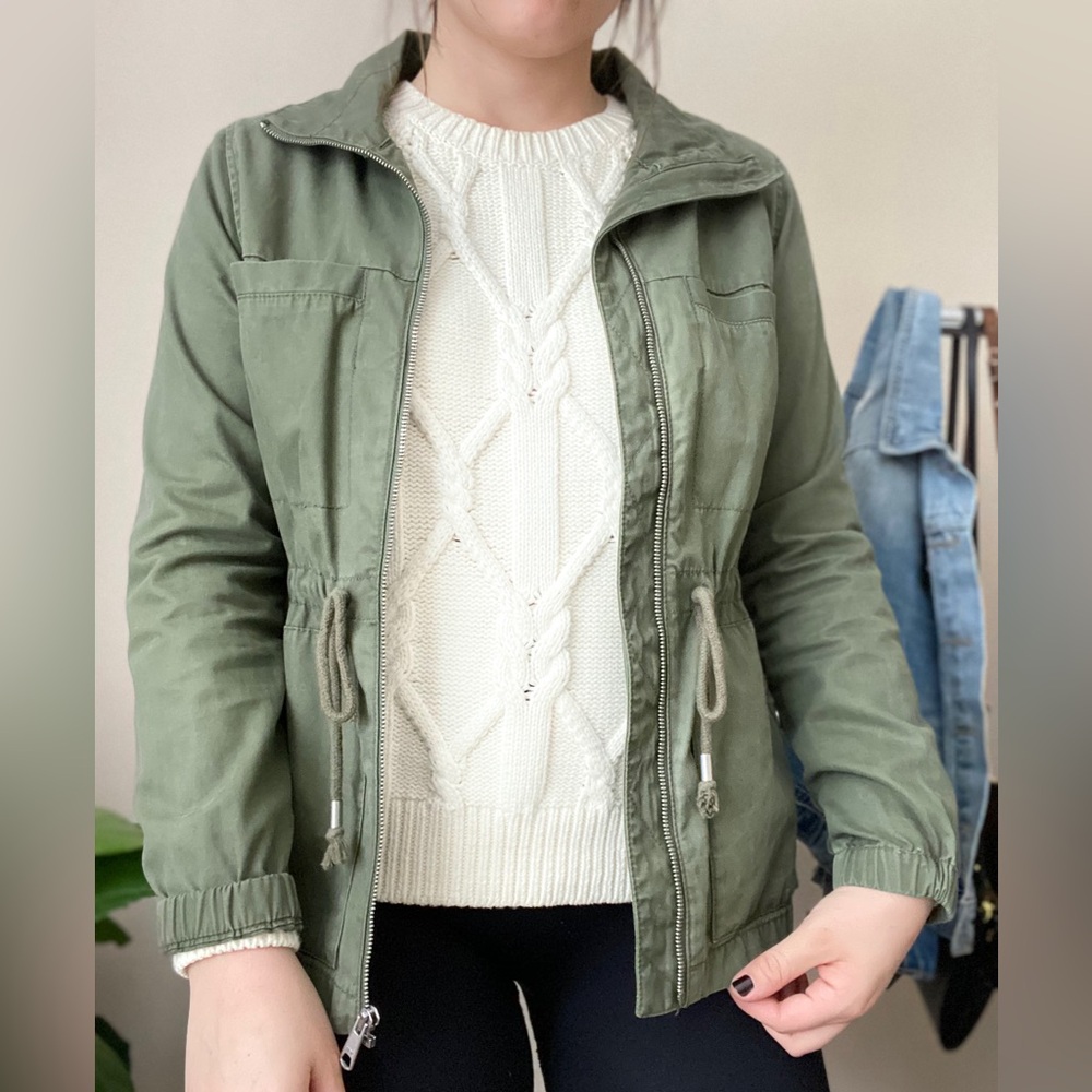 Old Navy Olive Utility Jacket